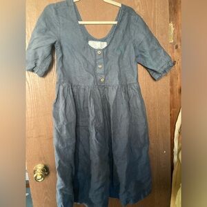 Not perfect linen customized midi mama dress